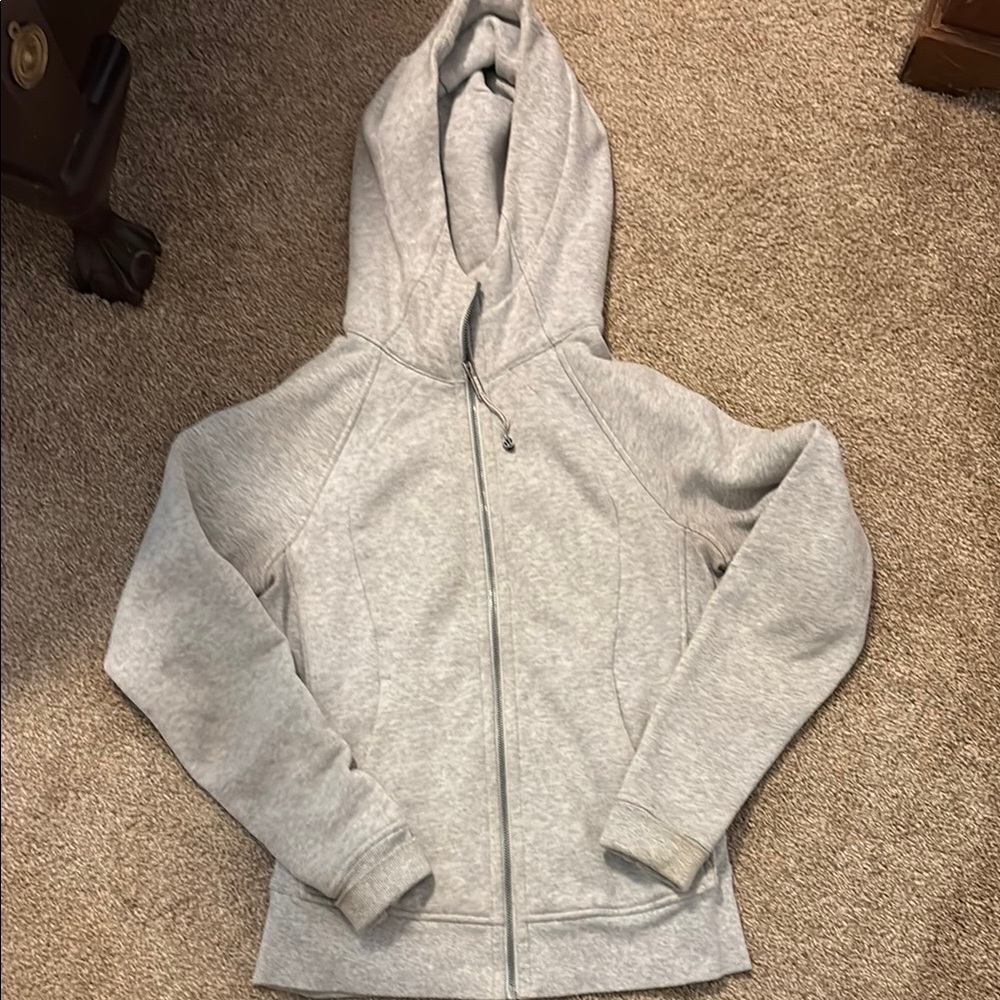lululemon athletica Gray scuba Hoodie Jacket